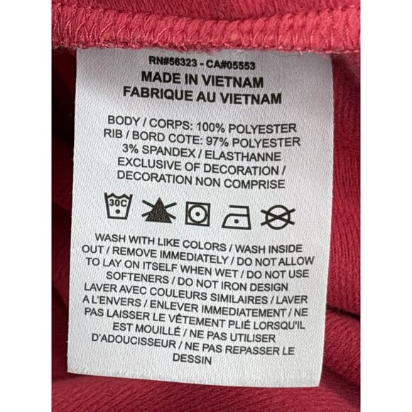 Nike Girls Track Jacket Size XL Full Zip Pink White Spellout - Picture 5 of 6